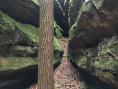 Slot canyon at High Knob