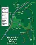 Rim Rock's Dogwood Cabins Property Map